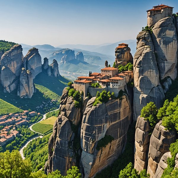 Comment organiser une visite des monastères de Meteora en Grèce ?